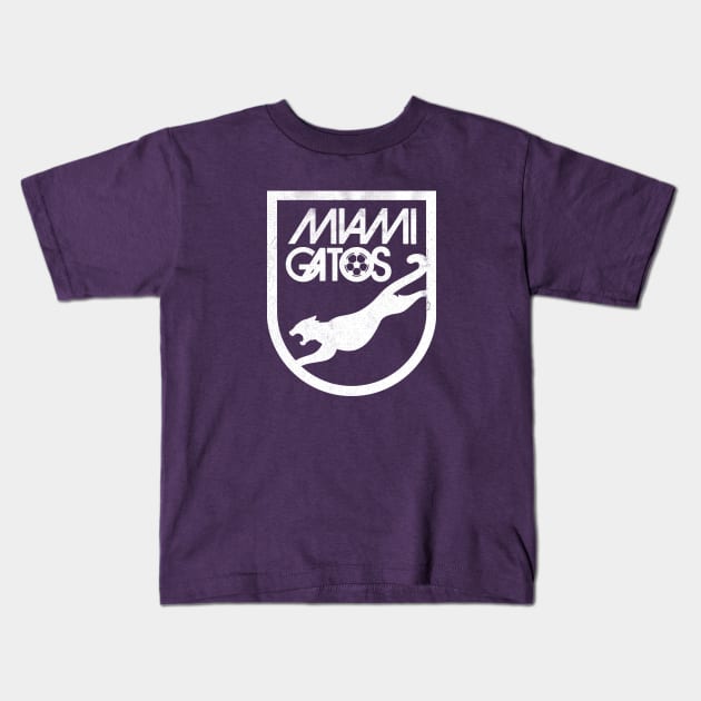 DEFUNCT - Miami Gatos Soccer Kids T-Shirt by LocalZonly